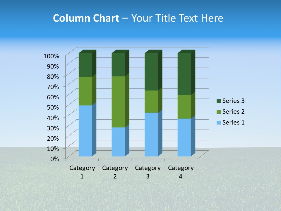 Spring Pasture Sunlight PowerPoint Template