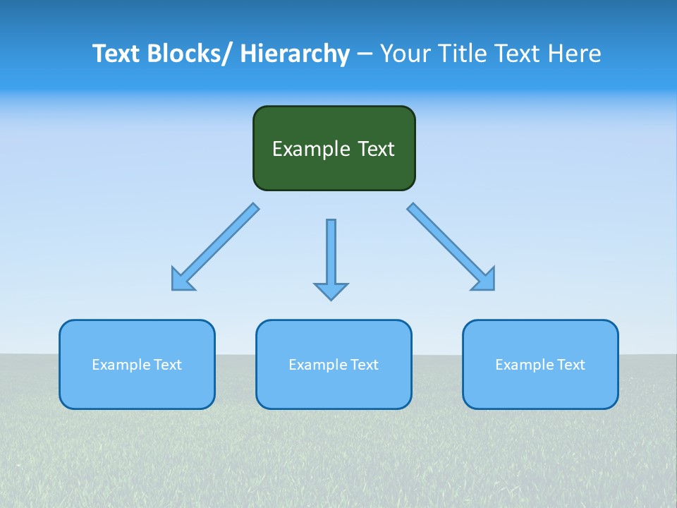 Spring Pasture Sunlight PowerPoint Template