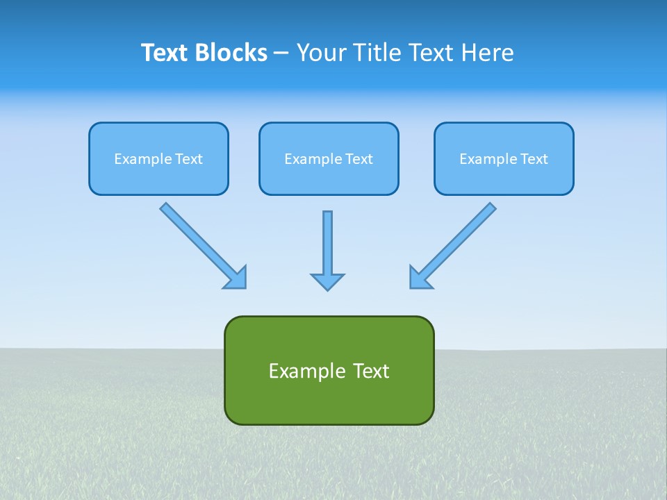 Spring Pasture Sunlight PowerPoint Template