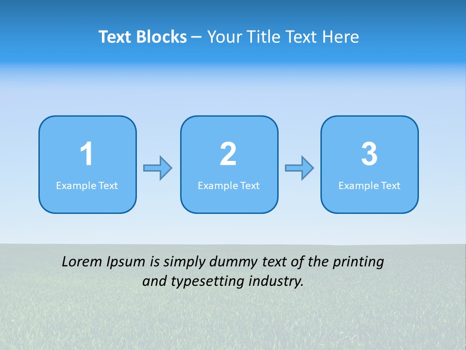 Spring Pasture Sunlight PowerPoint Template