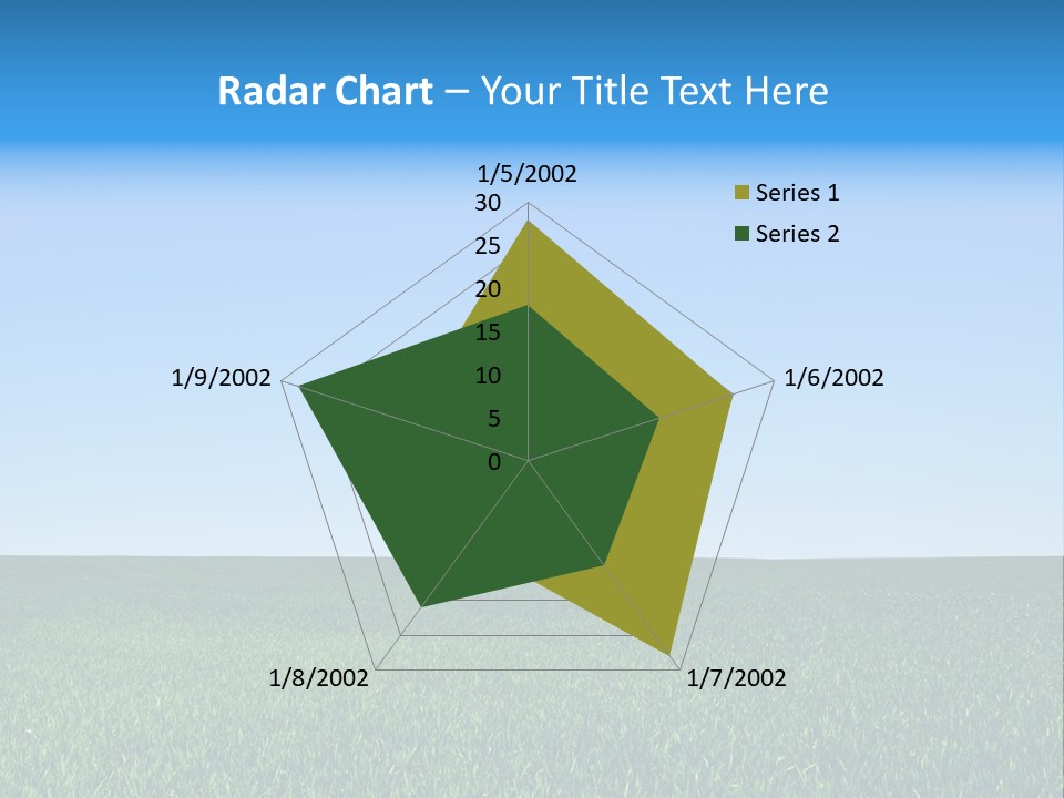 Spring Pasture Sunlight PowerPoint Template