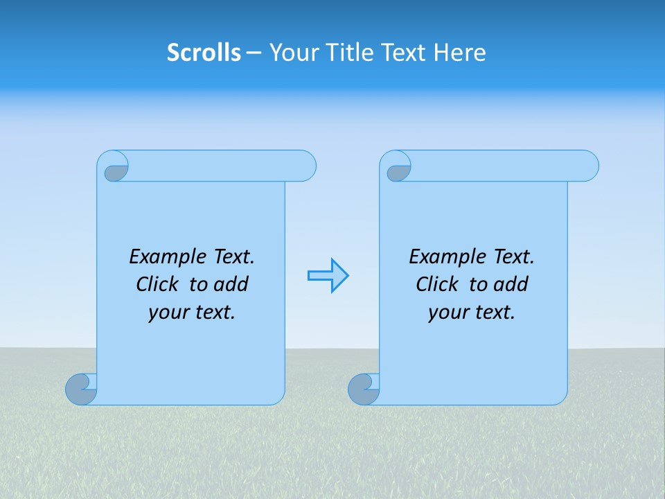 Spring Pasture Sunlight PowerPoint Template