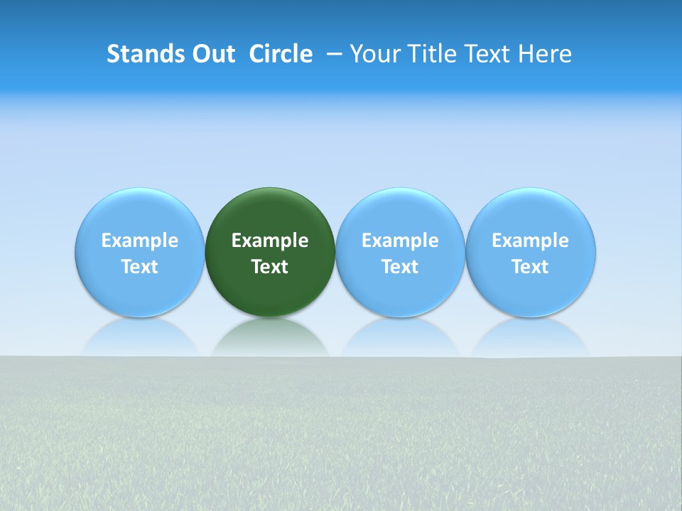 Spring Pasture Sunlight PowerPoint Template