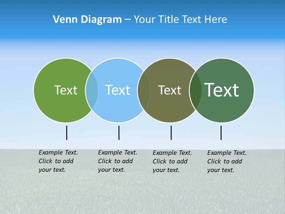 Spring Pasture Sunlight PowerPoint Template