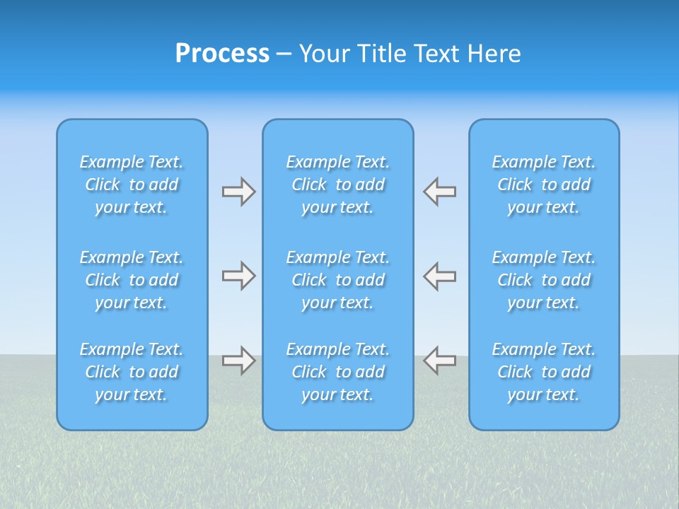 Spring Pasture Sunlight PowerPoint Template