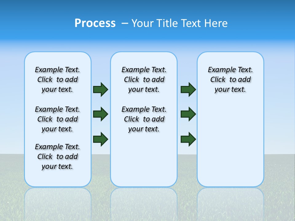 Spring Pasture Sunlight PowerPoint Template