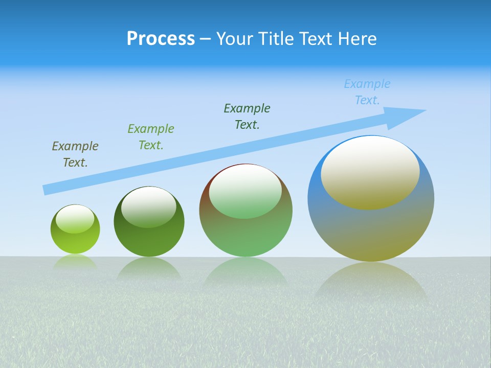 Spring Pasture Sunlight PowerPoint Template