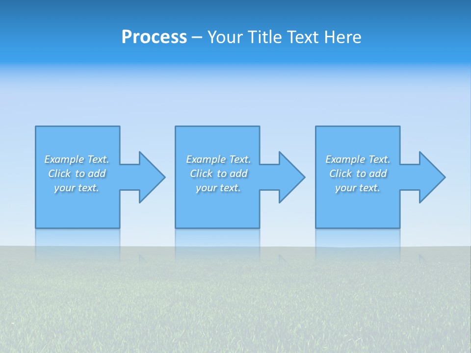 Spring Pasture Sunlight PowerPoint Template