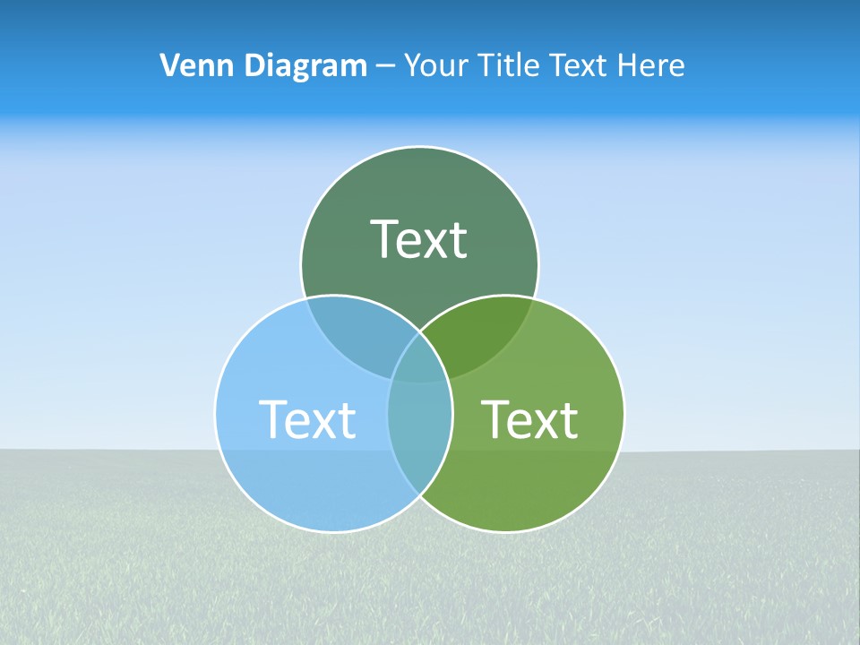 Spring Pasture Sunlight PowerPoint Template