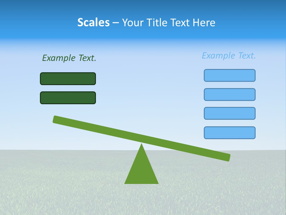 Spring Pasture Sunlight PowerPoint Template