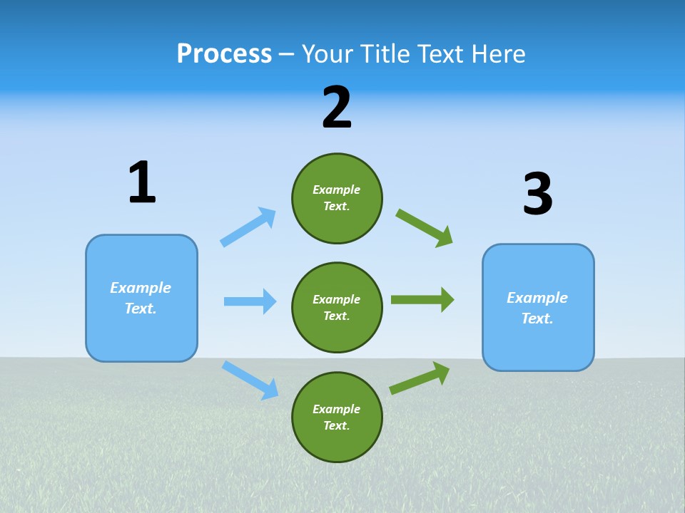 Spring Pasture Sunlight PowerPoint Template