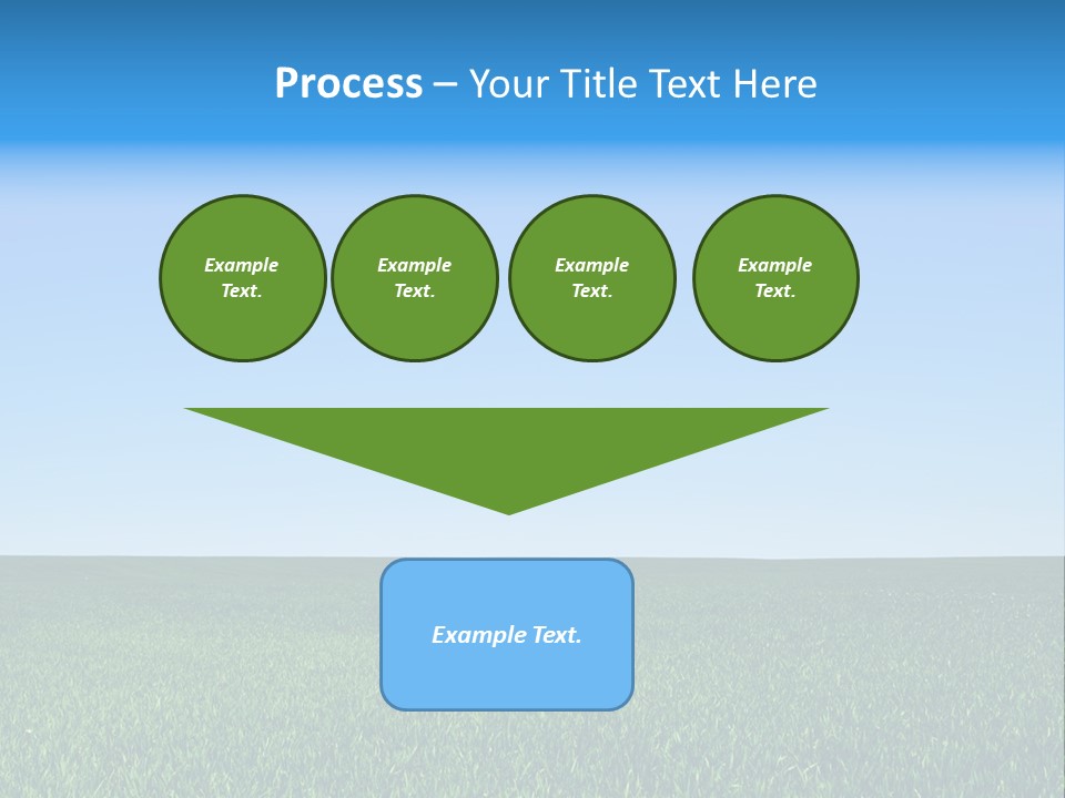 Spring Pasture Sunlight PowerPoint Template