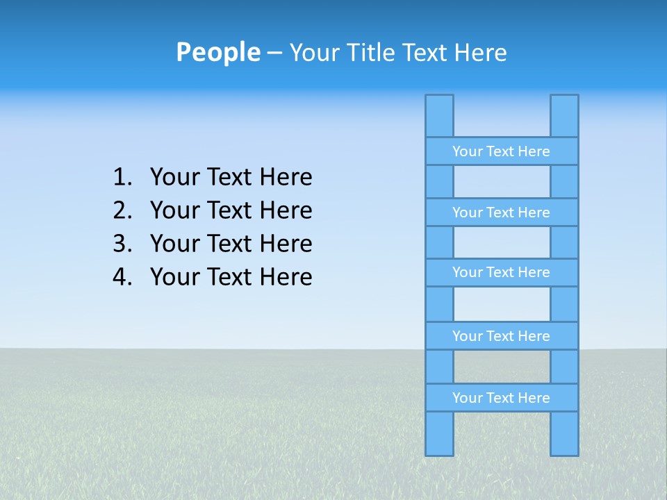 Spring Pasture Sunlight PowerPoint Template