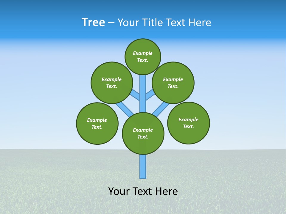 Spring Pasture Sunlight PowerPoint Template