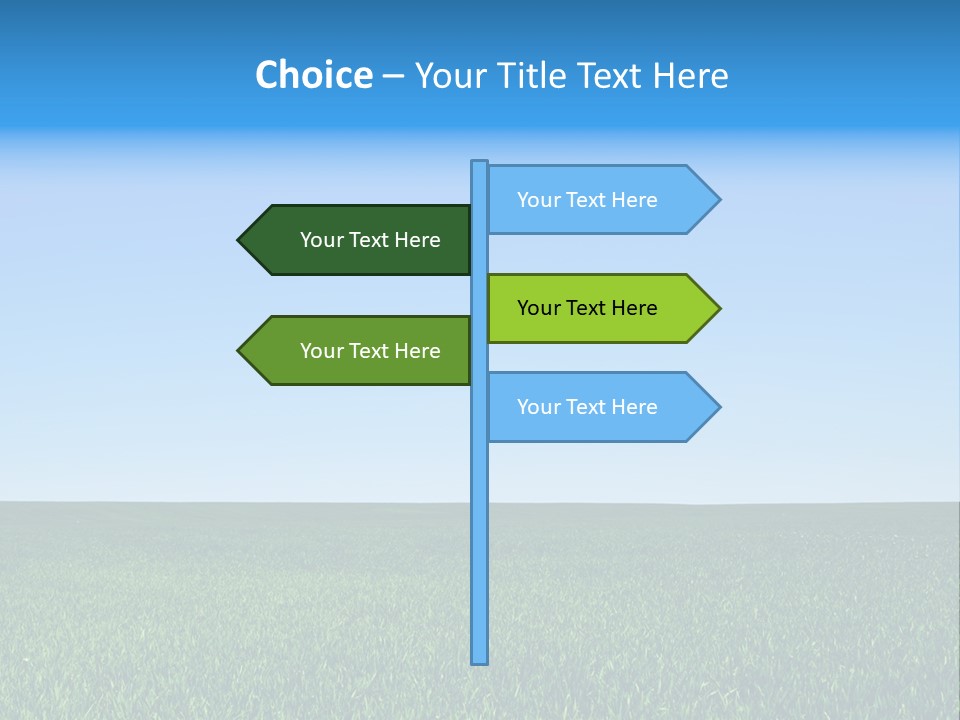 Spring Pasture Sunlight PowerPoint Template