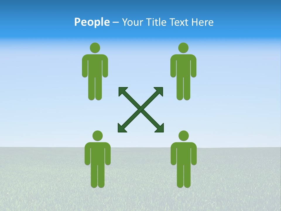 Spring Pasture Sunlight PowerPoint Template