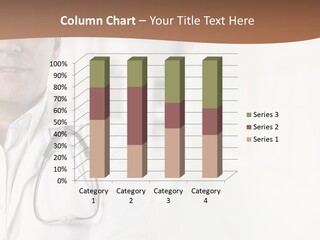 A Man In A White Coat With A Stethoscope On His Chest PowerPoint Template