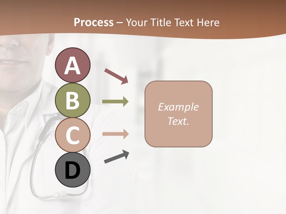 A Man In A White Coat With A Stethoscope On His Chest PowerPoint Template