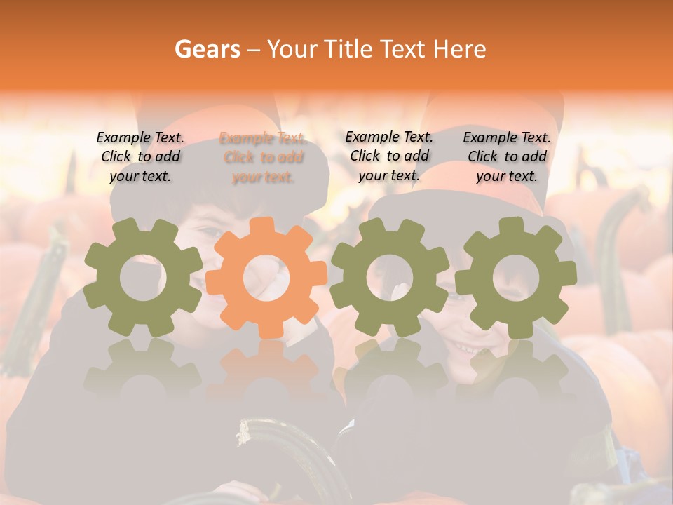 Model Garden Green PowerPoint Template