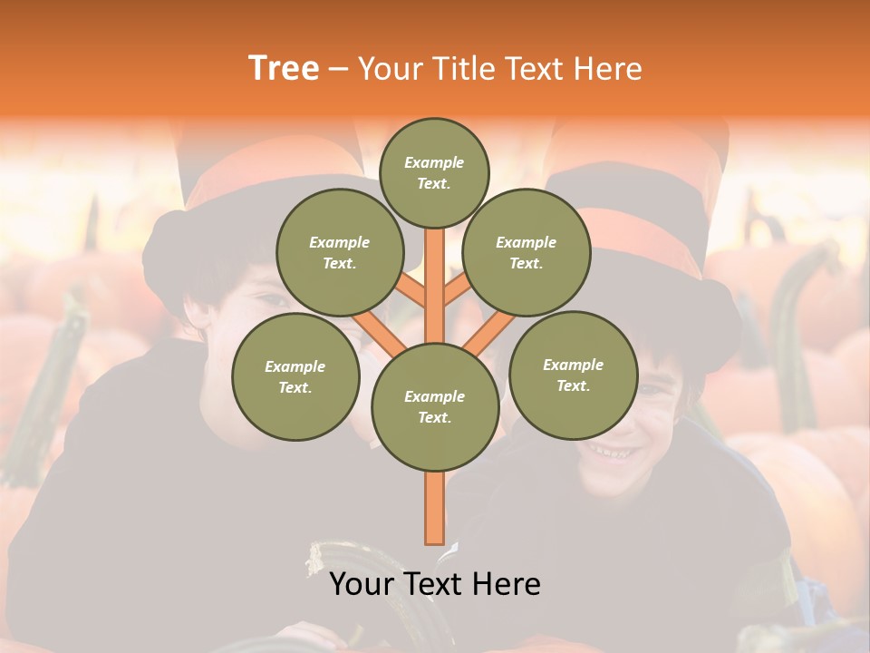 Model Garden Green PowerPoint Template