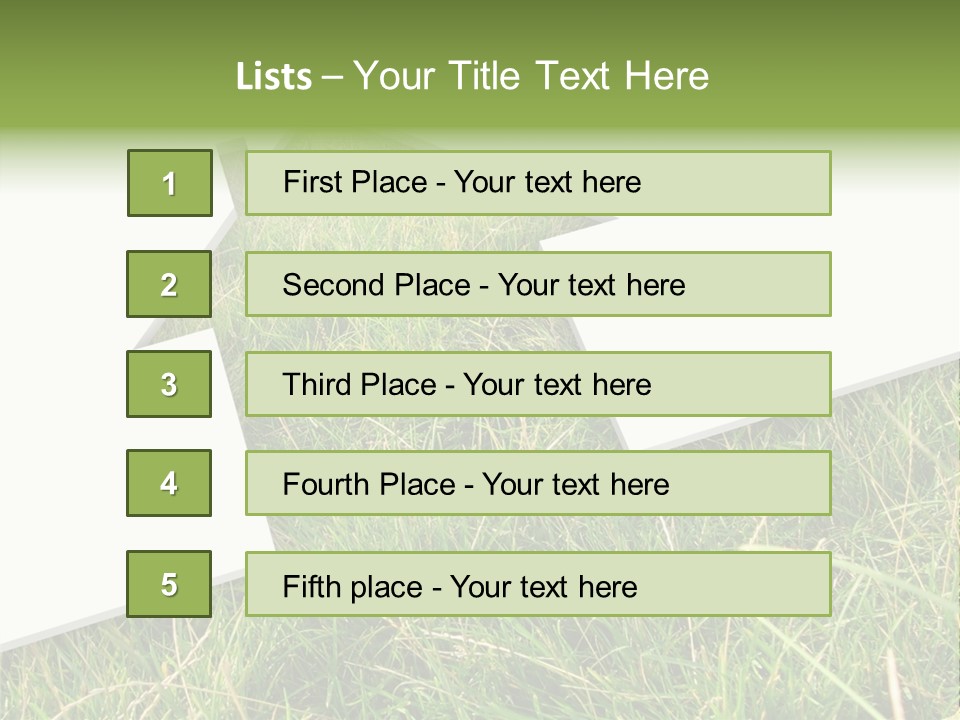 Model Garden Green PowerPoint Template