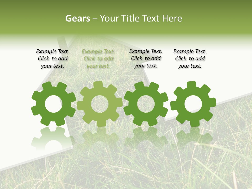 Model Garden Green PowerPoint Template