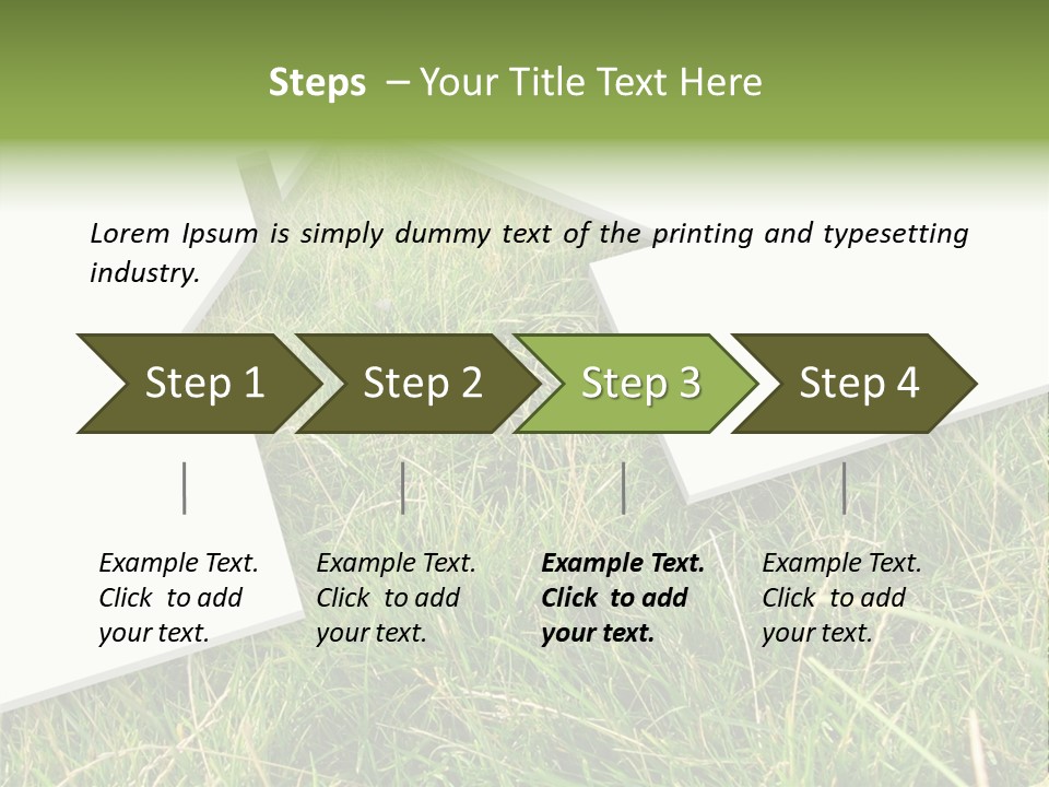 Model Garden Green PowerPoint Template