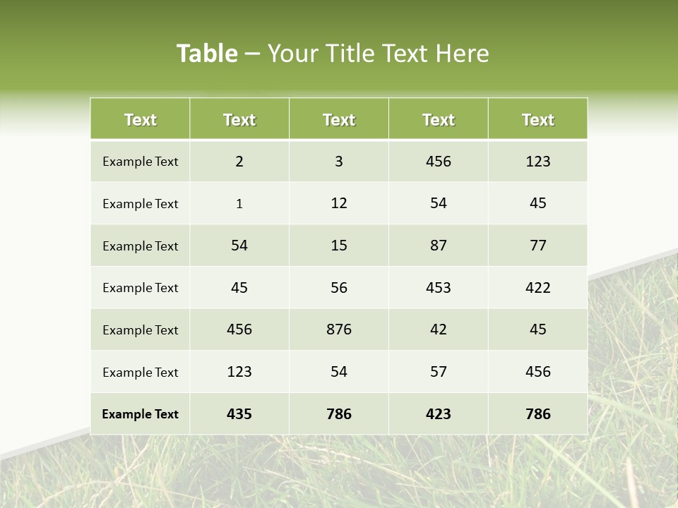 Model Garden Green PowerPoint Template