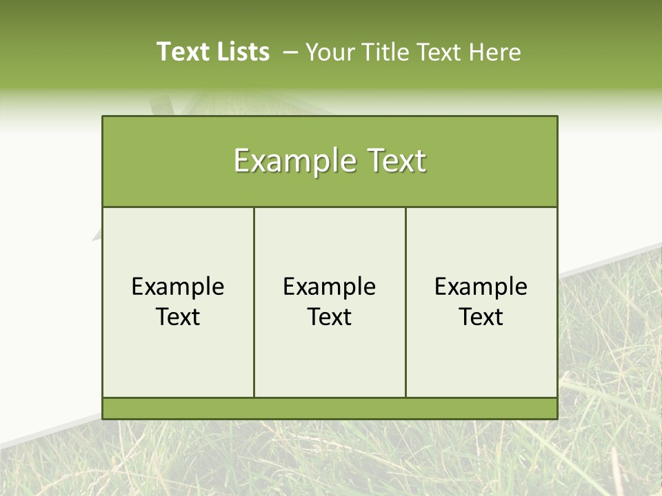 Model Garden Green PowerPoint Template