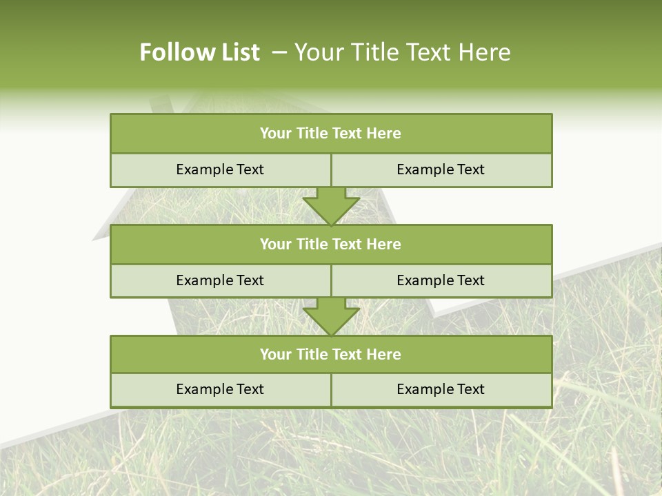 Model Garden Green PowerPoint Template