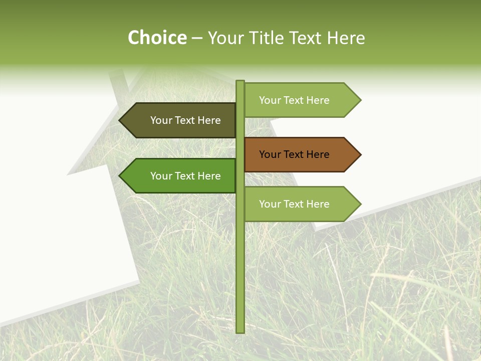 Model Garden Green PowerPoint Template
