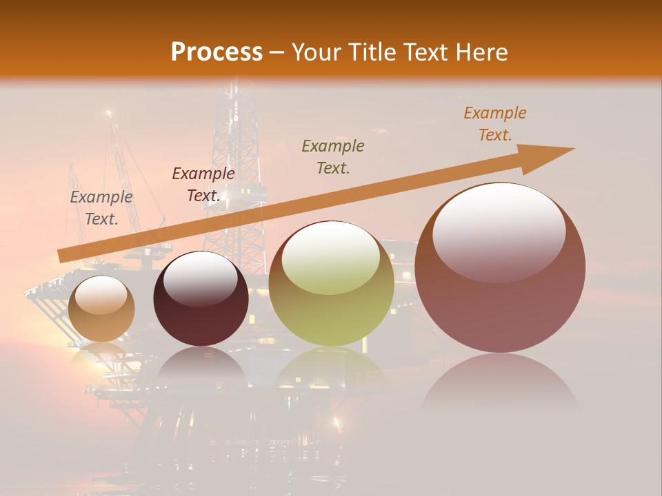 An Oil Rig At Sunset Powerpoint Presentation Template PowerPoint Template