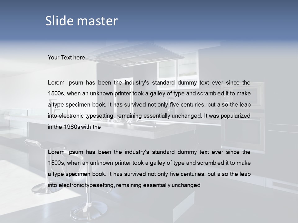 Kitchen Lifestyle Interior PowerPoint Template