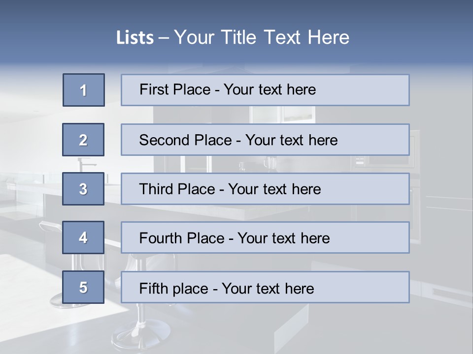 Kitchen Lifestyle Interior PowerPoint Template