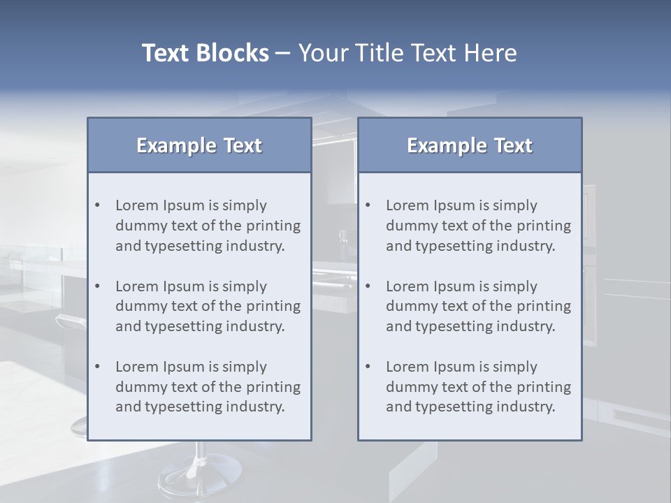 Kitchen Lifestyle Interior PowerPoint Template