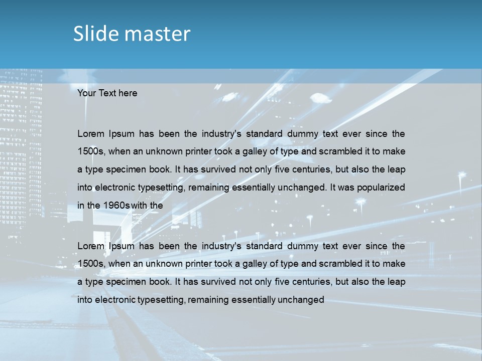 Motion Mobility Street PowerPoint Template