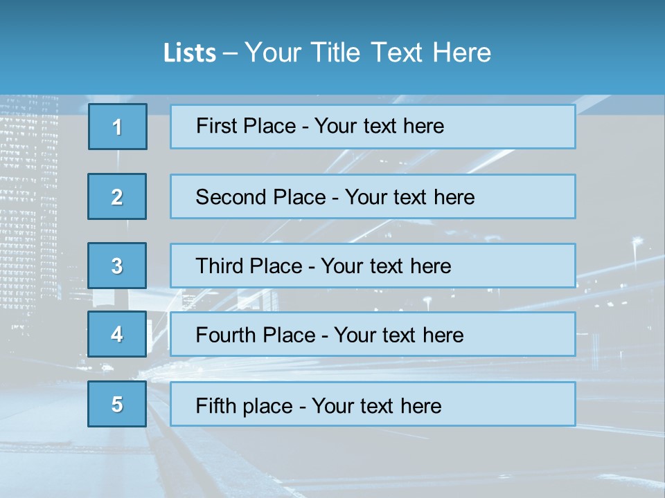 Motion Mobility Street PowerPoint Template