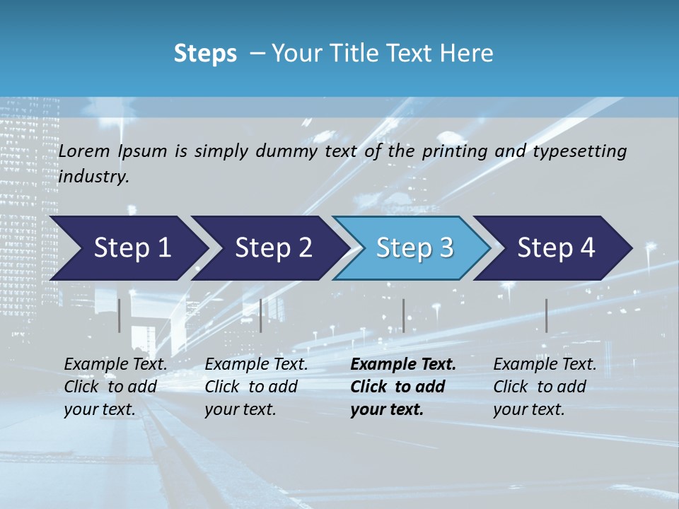 Motion Mobility Street PowerPoint Template
