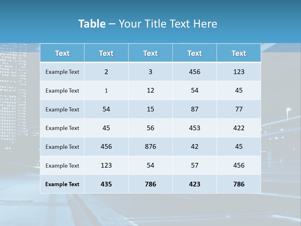 Motion Mobility Street PowerPoint Template