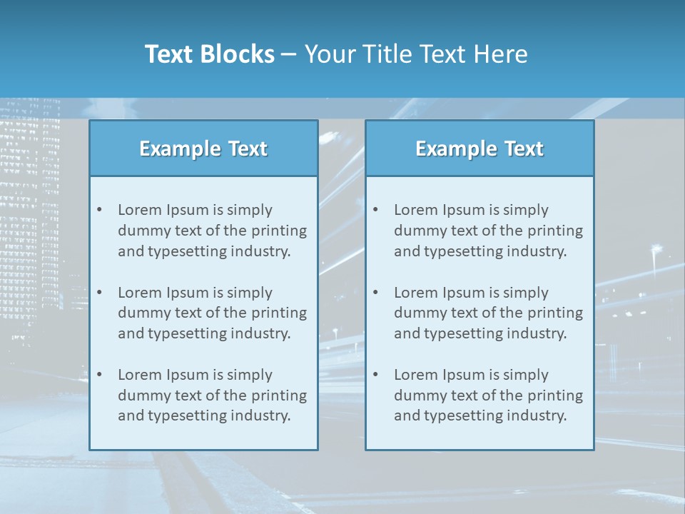 Motion Mobility Street PowerPoint Template