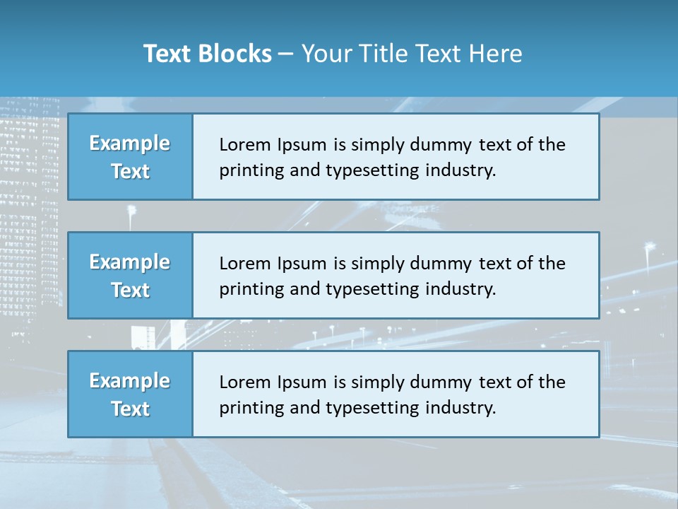 Motion Mobility Street PowerPoint Template