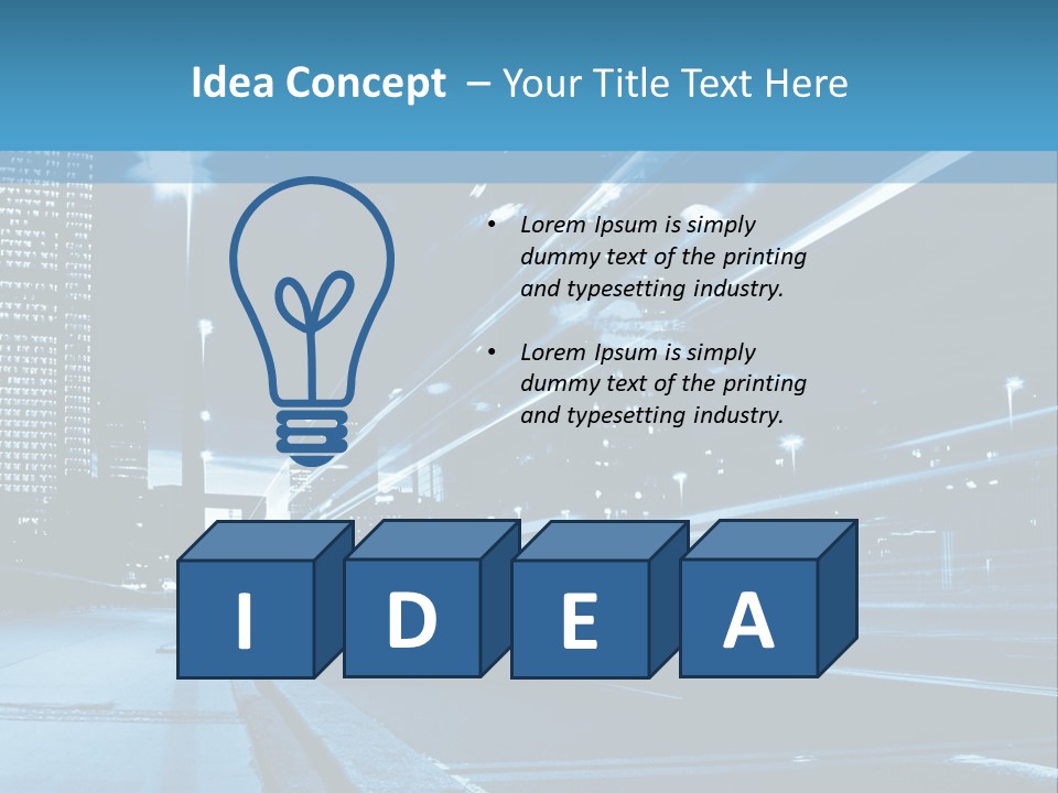 Motion Mobility Street PowerPoint Template