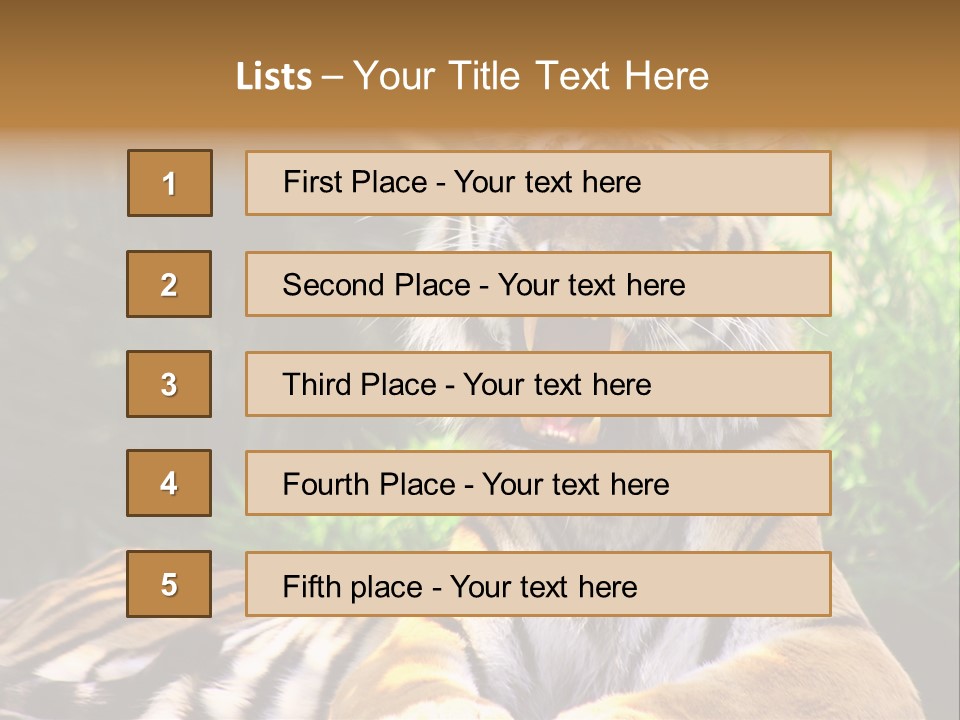 Morning African Mountain PowerPoint Template