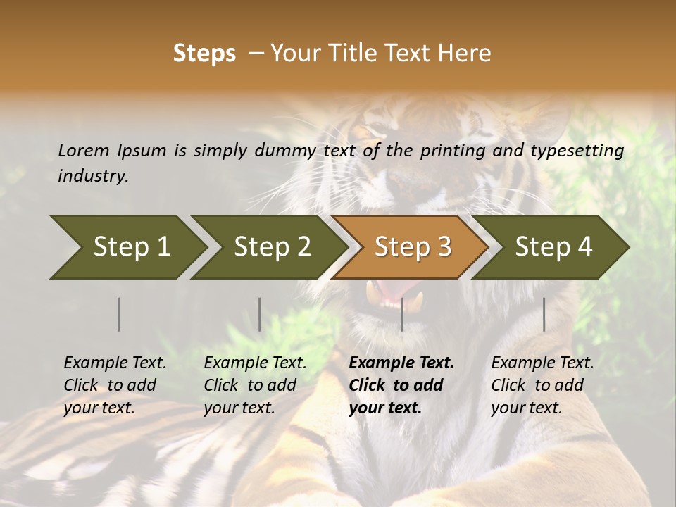 Morning African Mountain PowerPoint Template