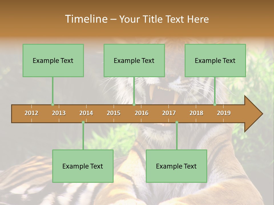Morning African Mountain PowerPoint Template