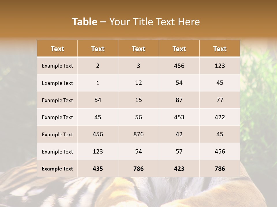 Morning African Mountain PowerPoint Template