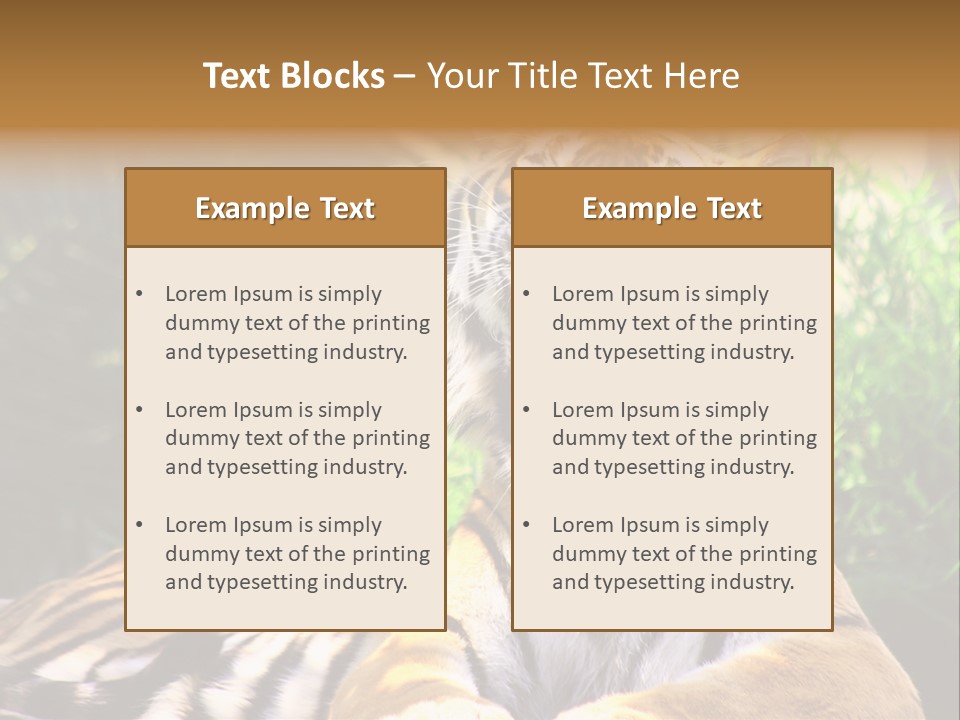 Morning African Mountain PowerPoint Template