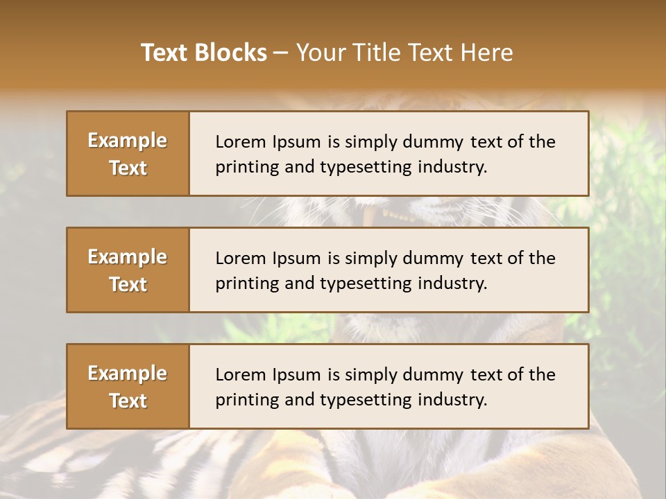 Morning African Mountain PowerPoint Template