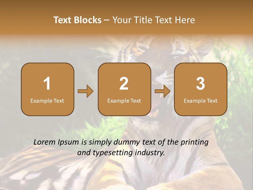 Morning African Mountain PowerPoint Template