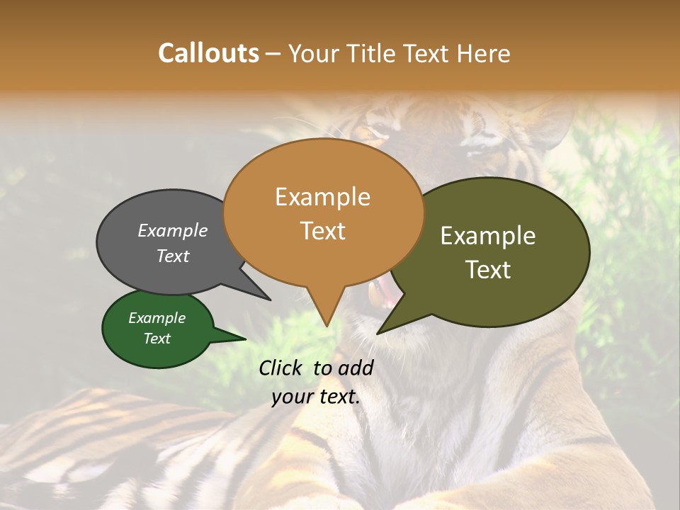 Morning African Mountain PowerPoint Template